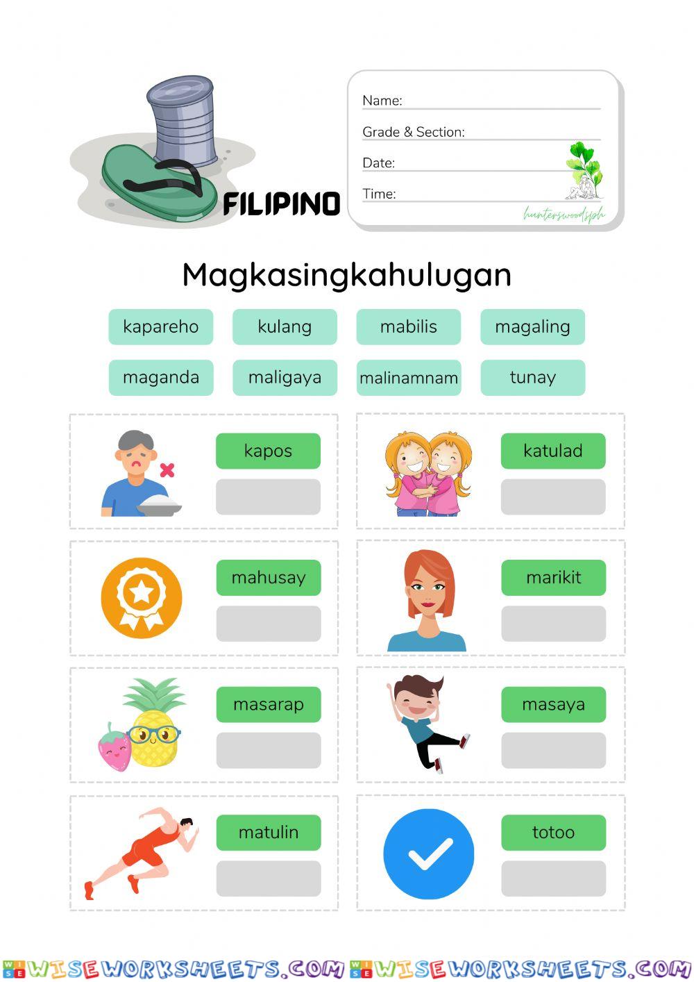 Magkasingkahulugan (HuntersWoodsPH Filipino)