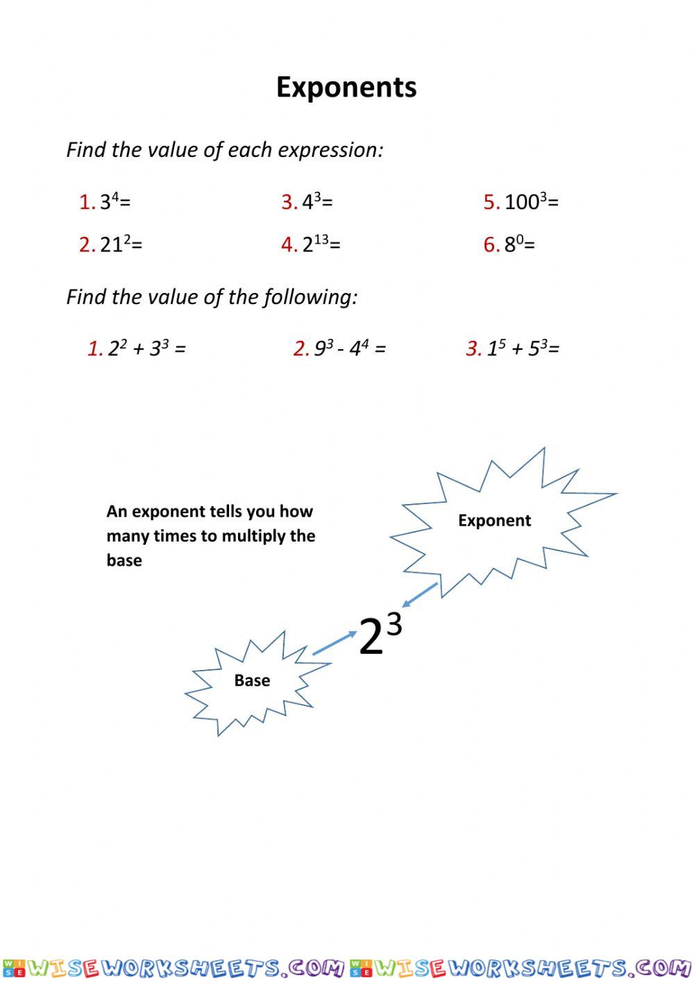 Exponents