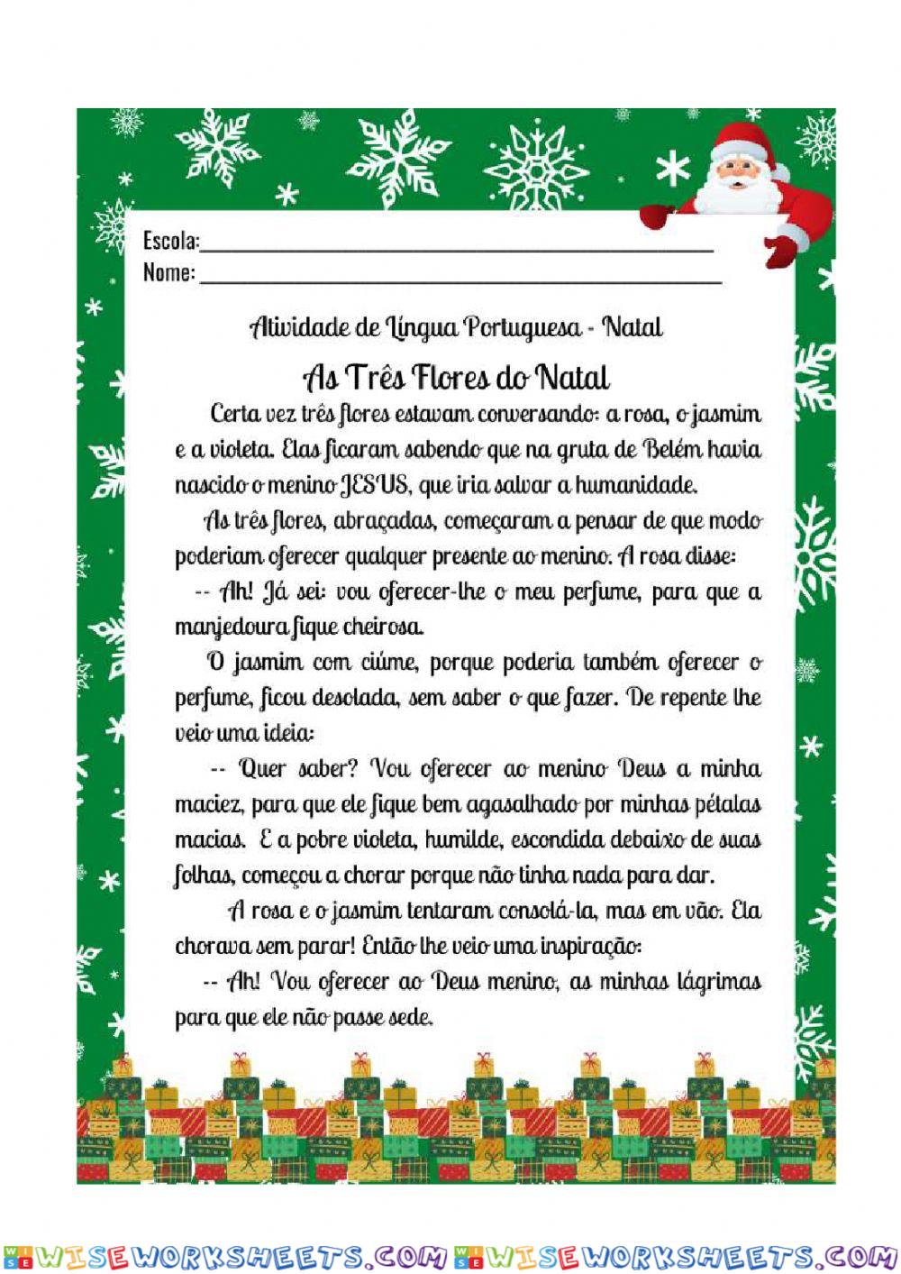 Leitrua e interpretação do Natal