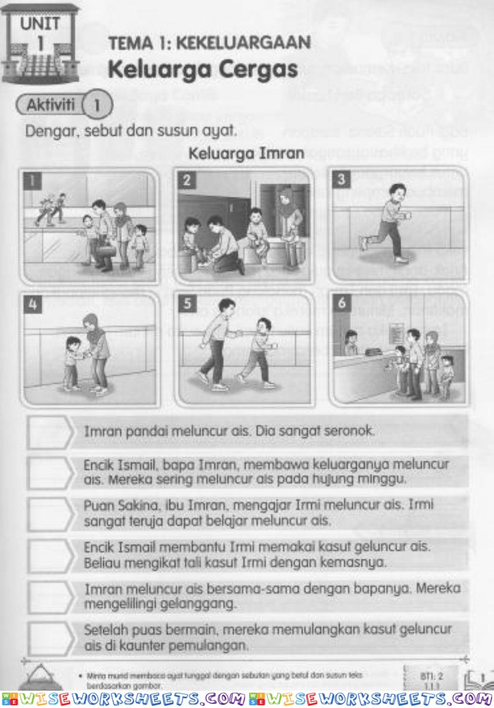 Bahasa Melayu Tahun 3-Keluarga Cergas