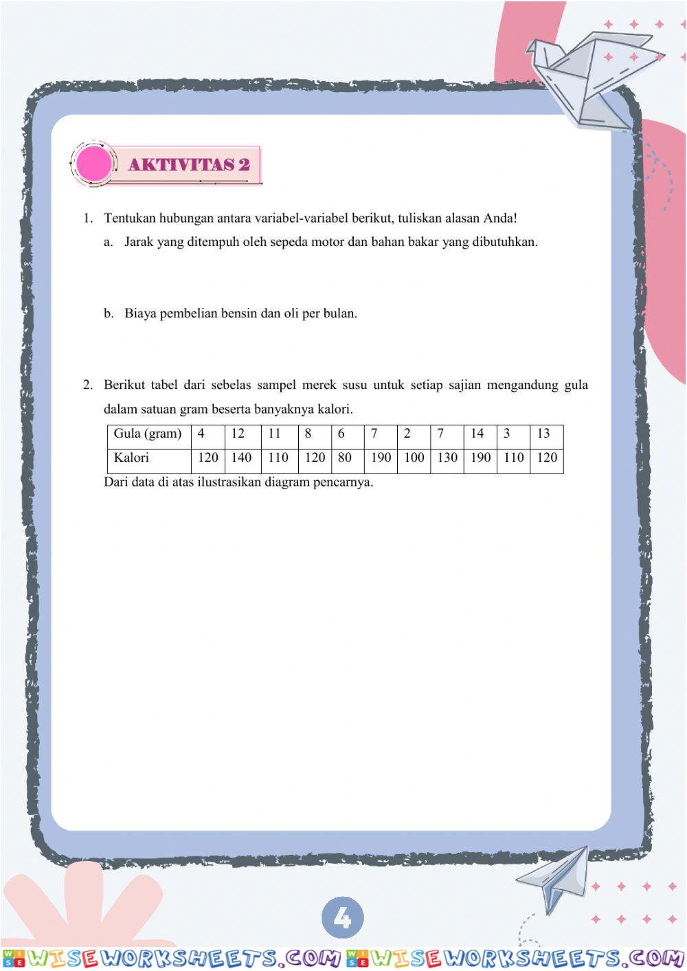 worksheet