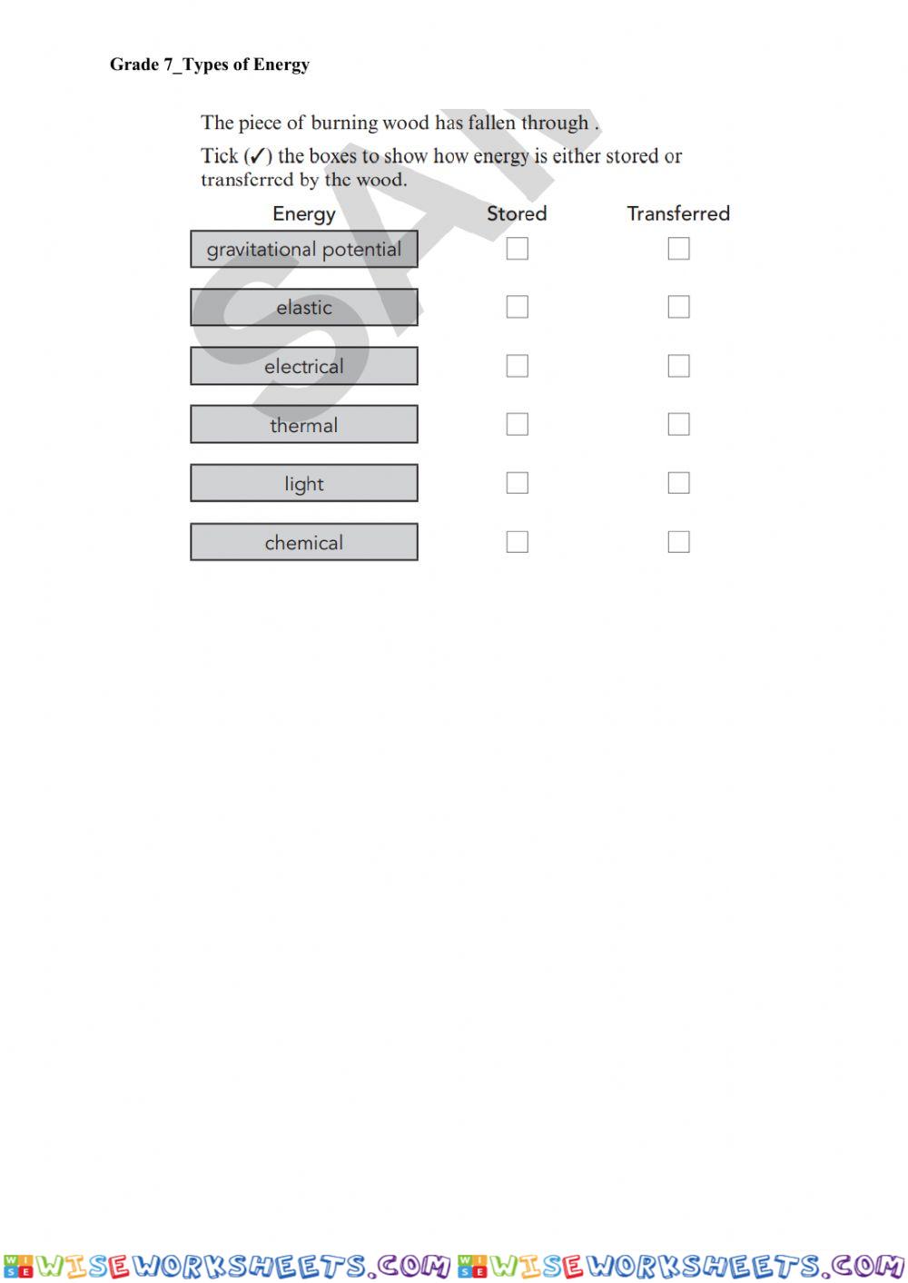 worksheet