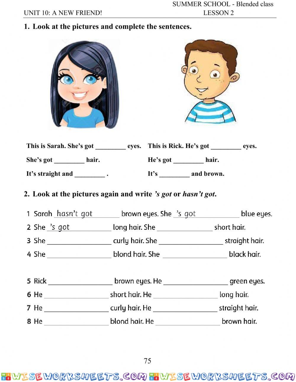 worksheet