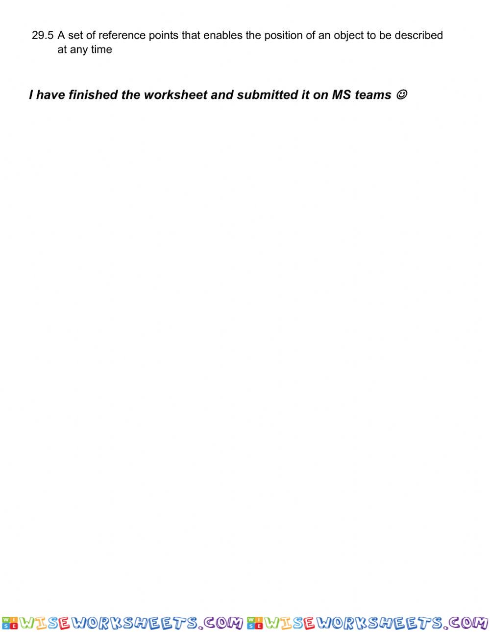 worksheet