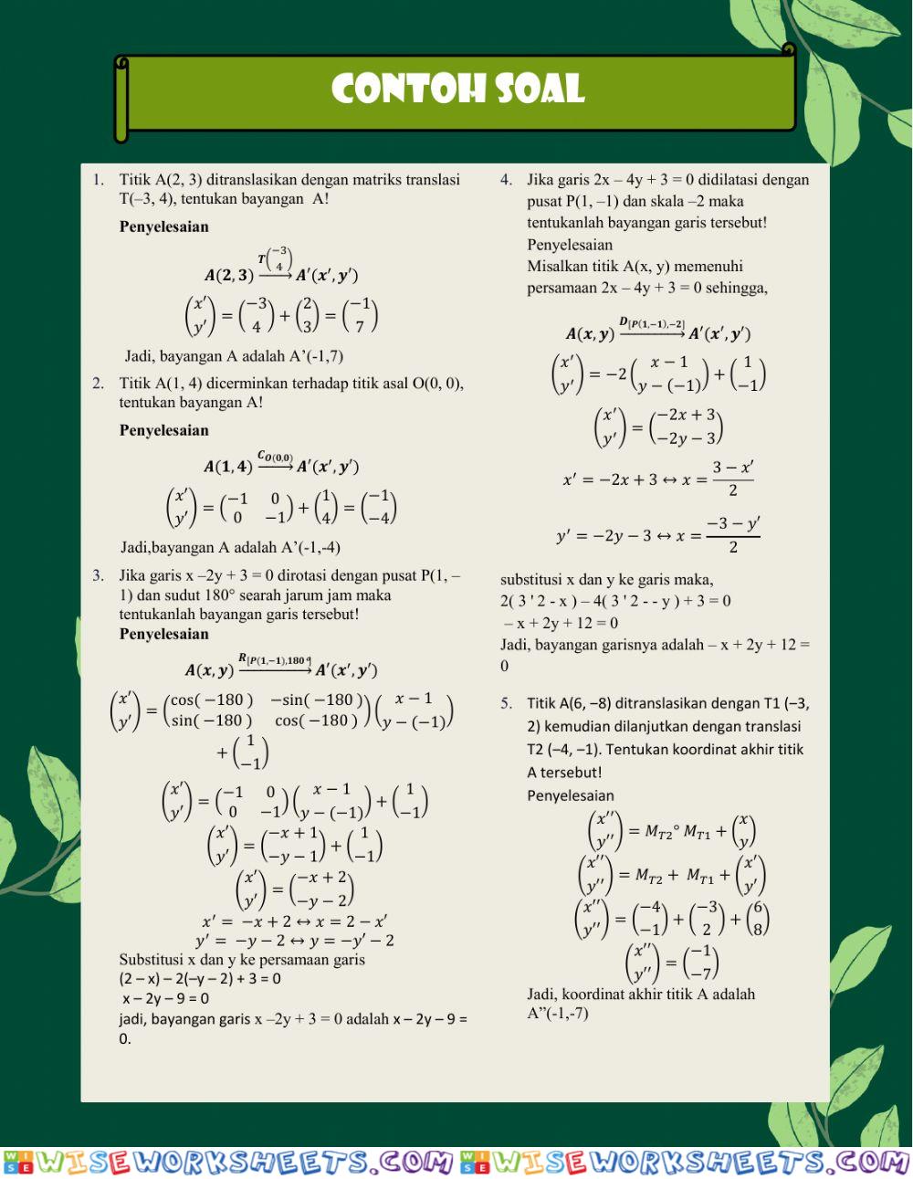 worksheet