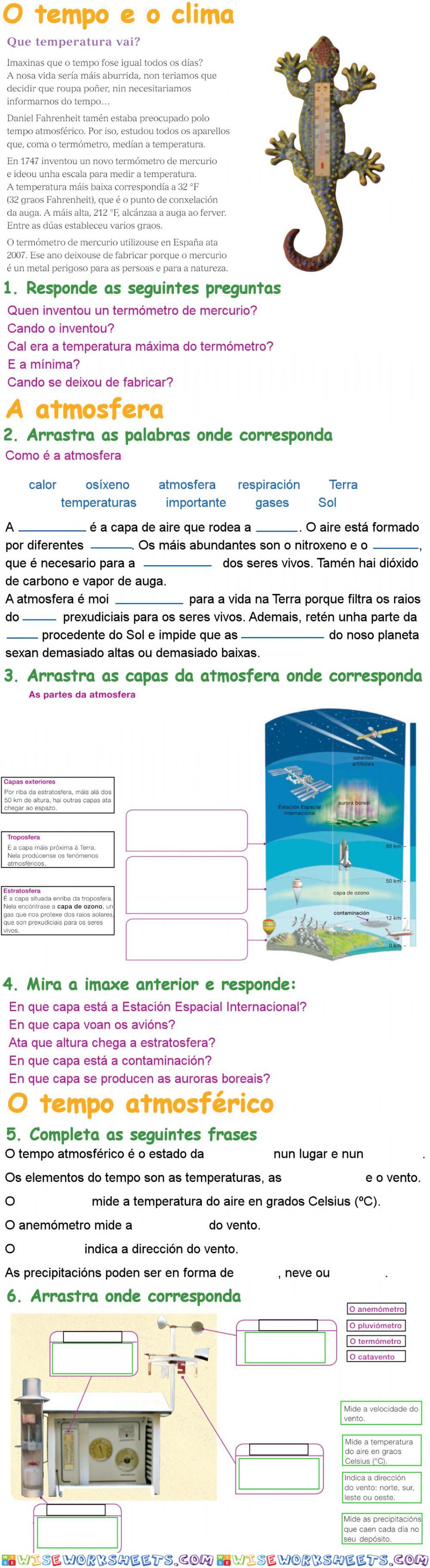 O tempo atmosférico