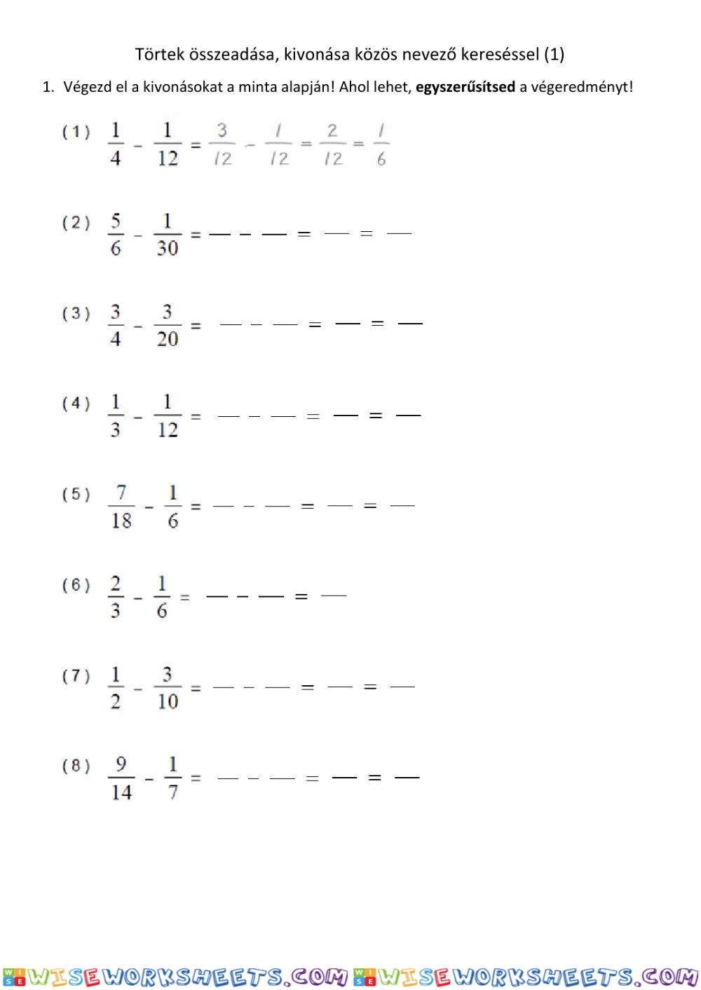 worksheet