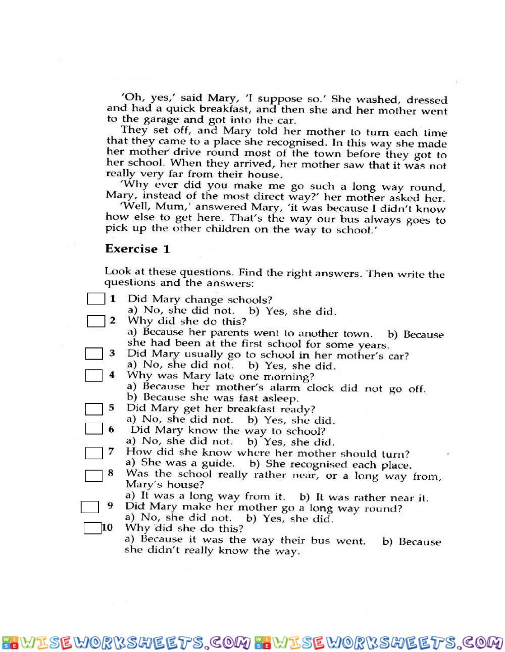 worksheet