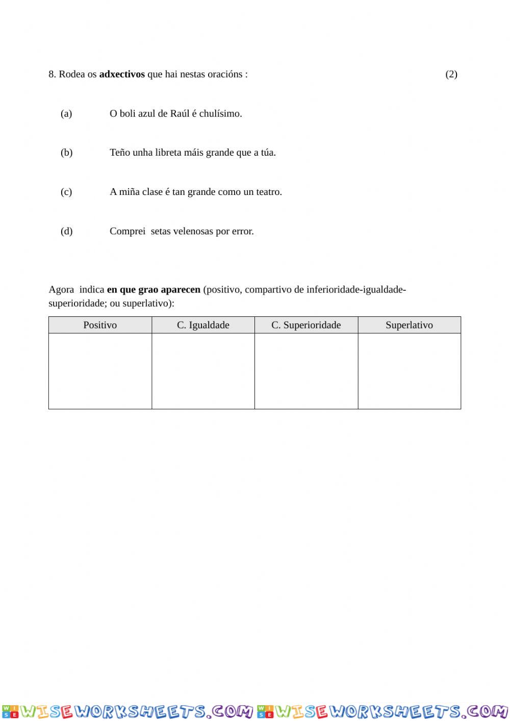 worksheet