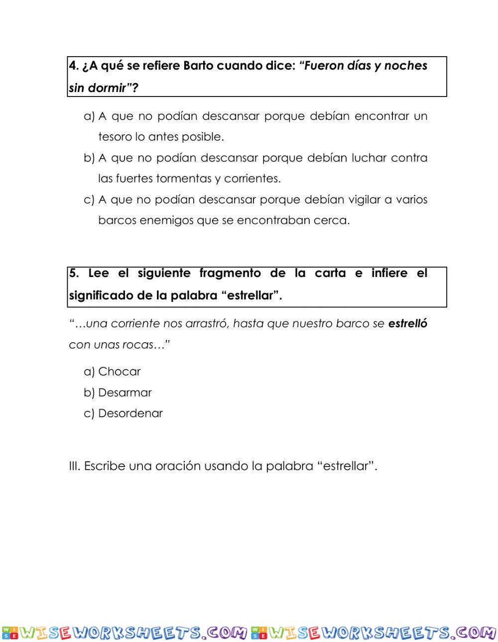 worksheet