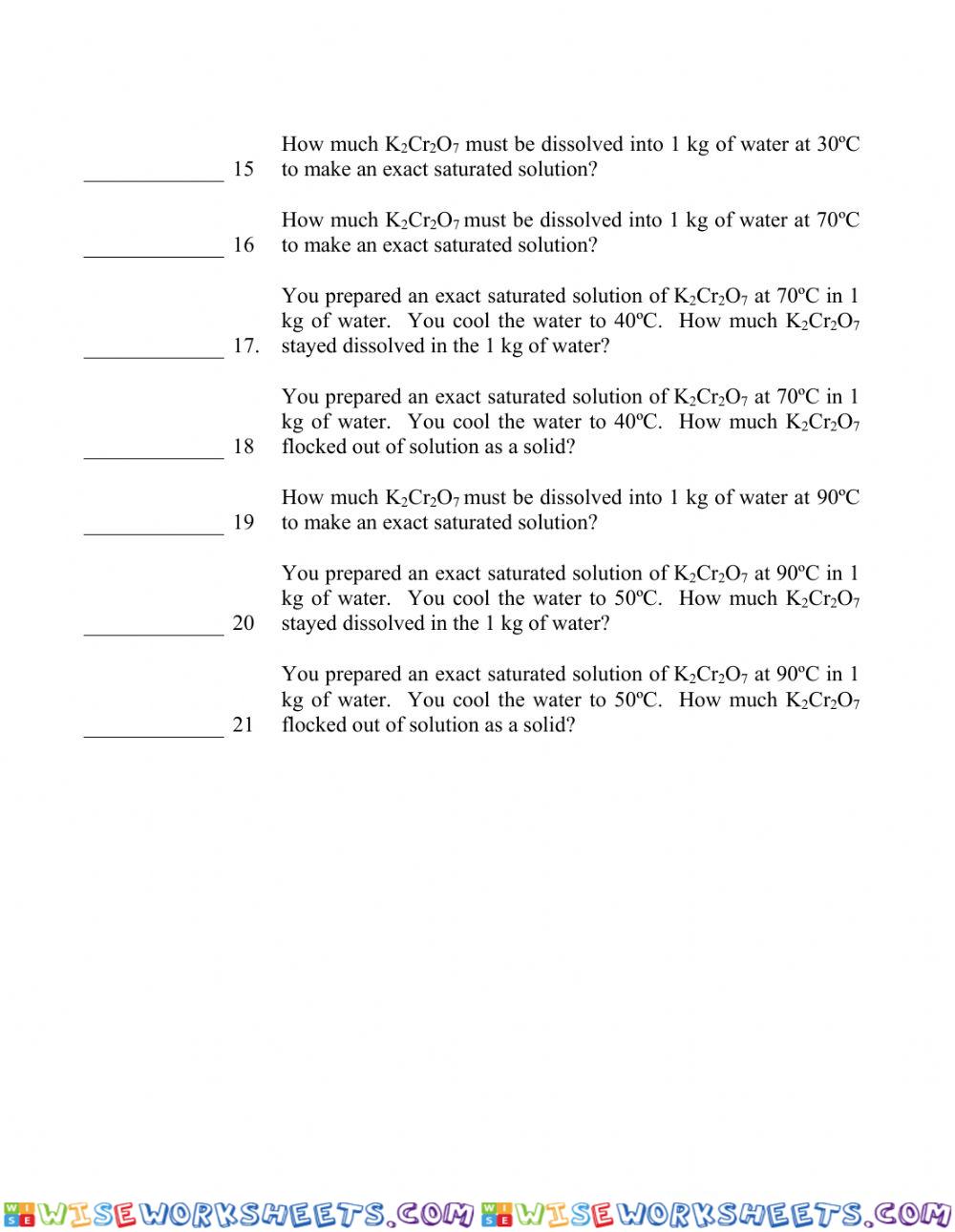 worksheet