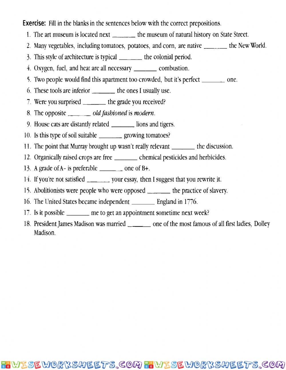 worksheet