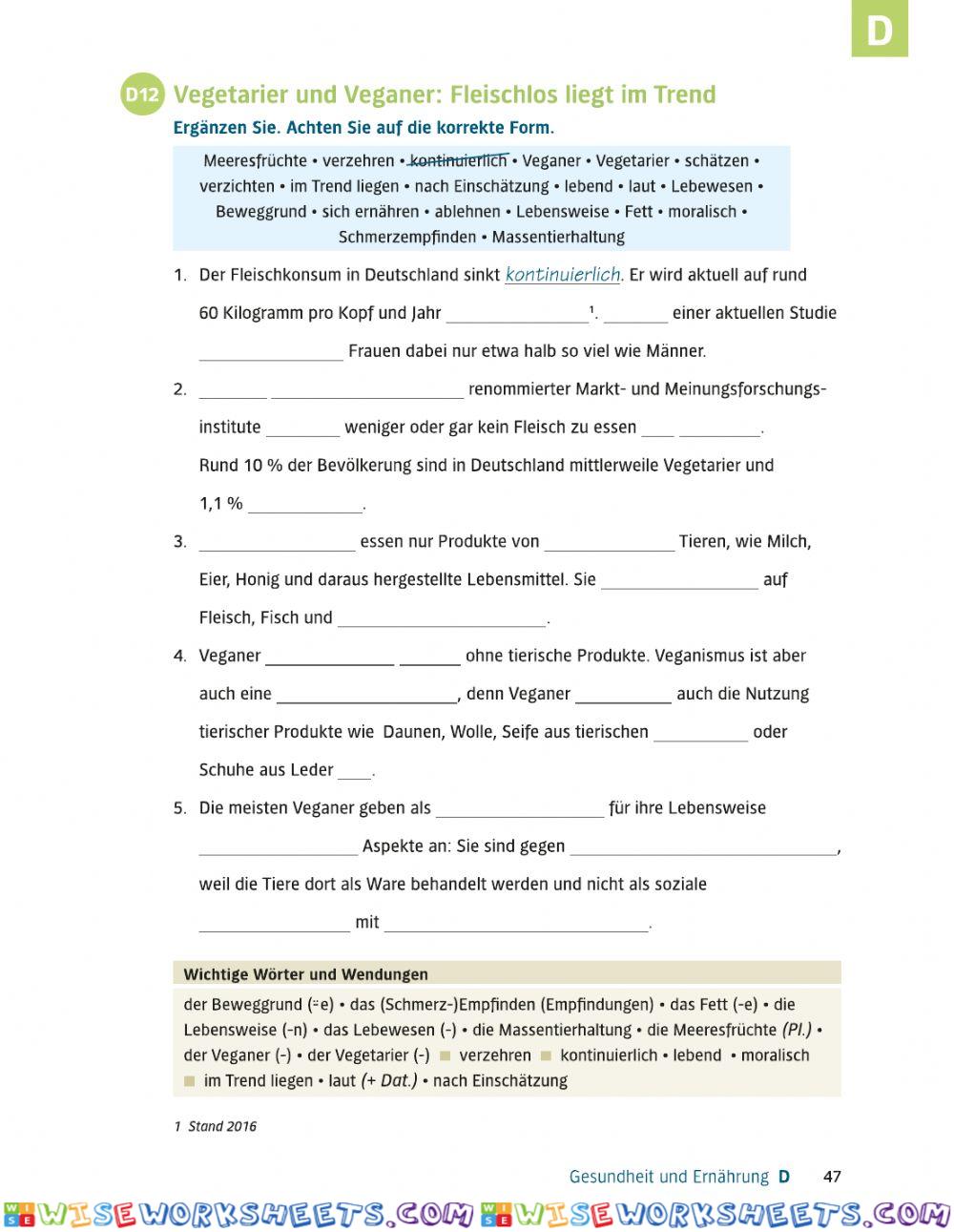 B1 Lek14 Grammatik und Wortschatz D