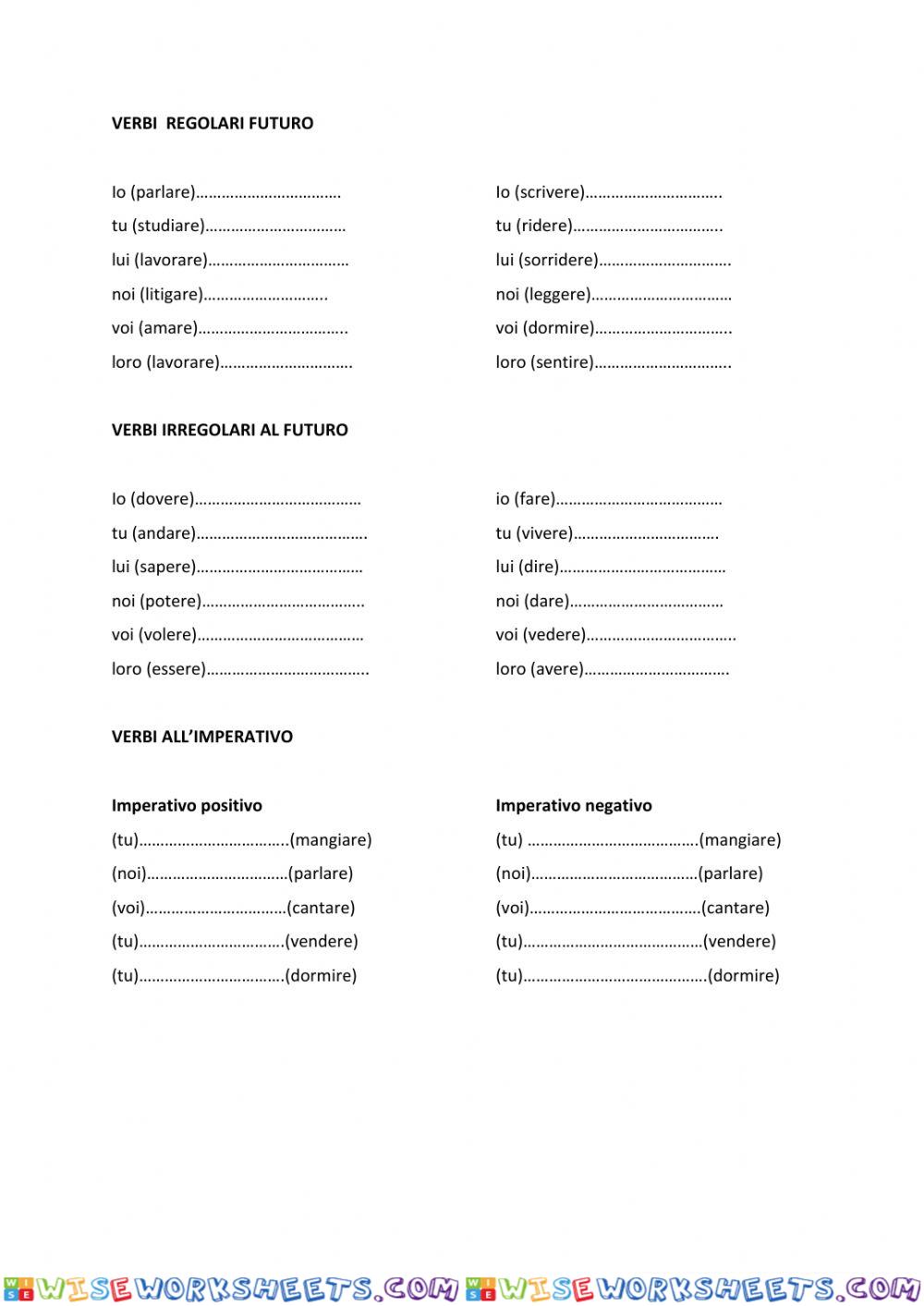 worksheet