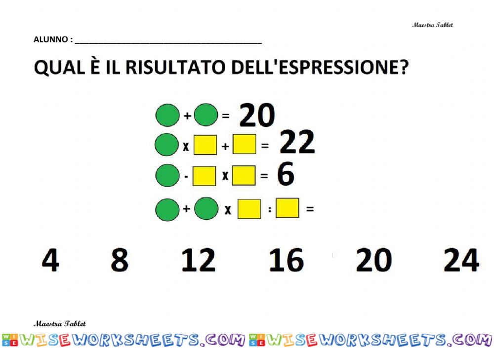 worksheet