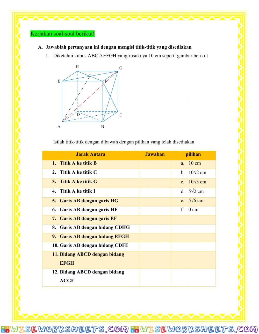 worksheet