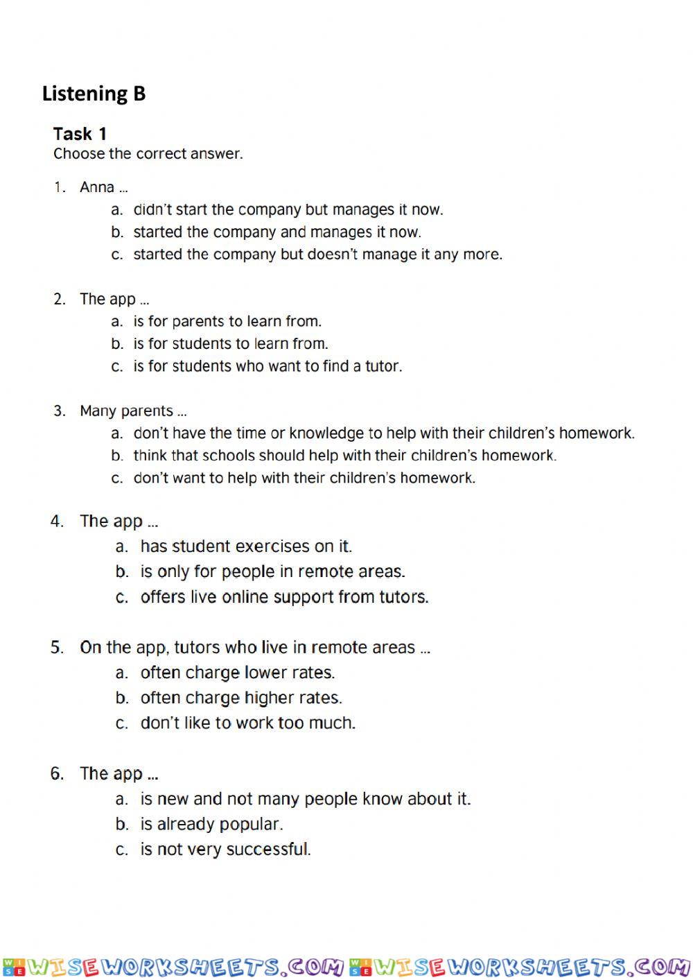 worksheet