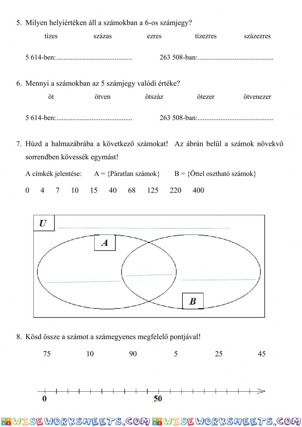 worksheet