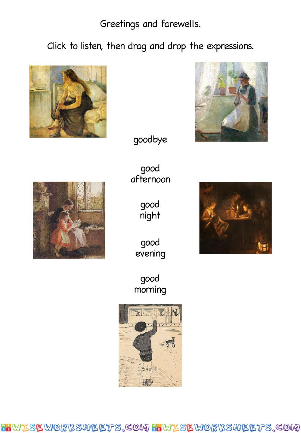 Greetings and farewells