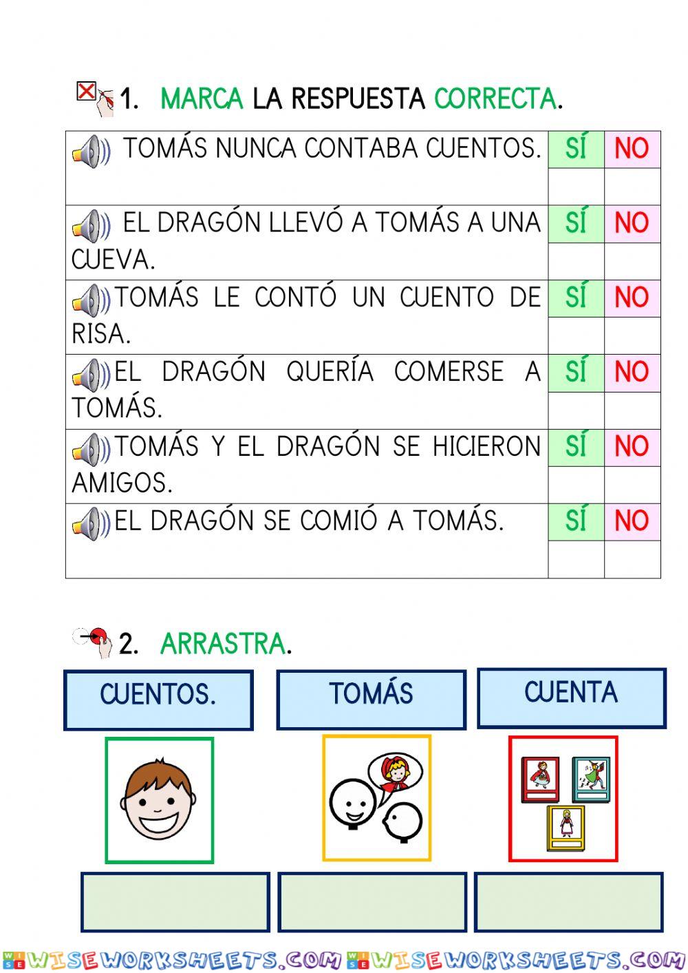 Tomás y el dragón nivel 1