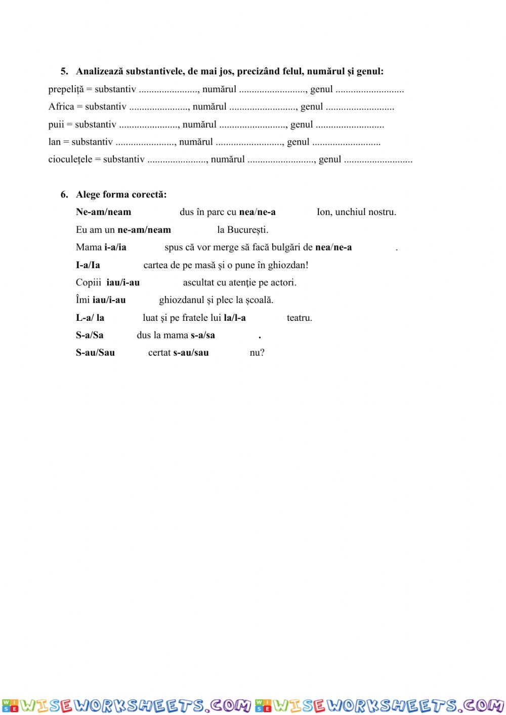 worksheet