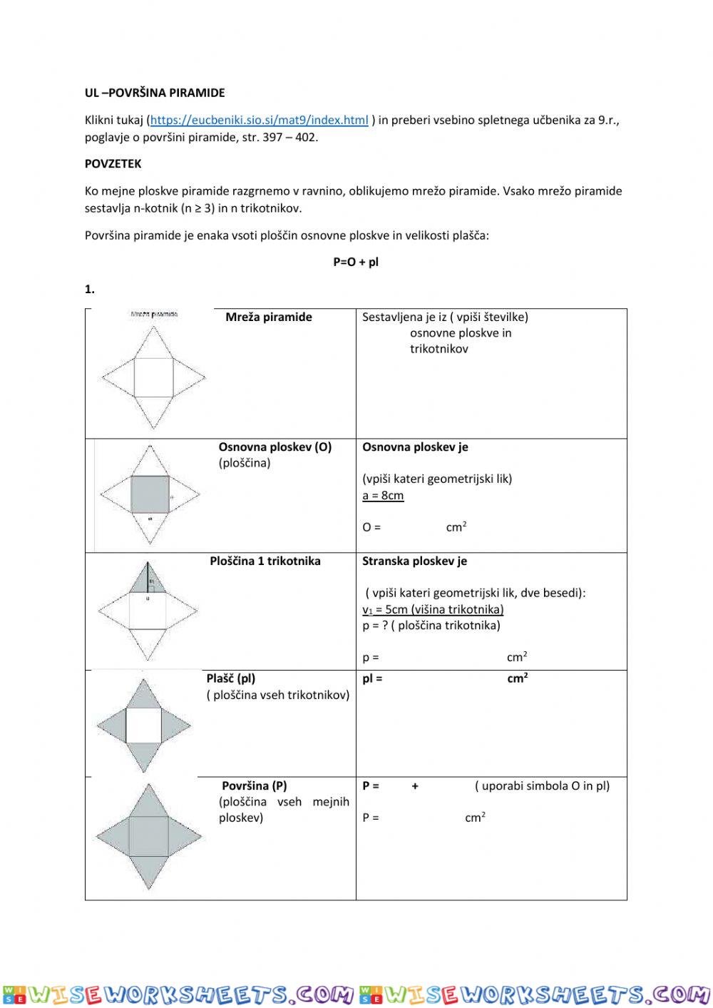 worksheet