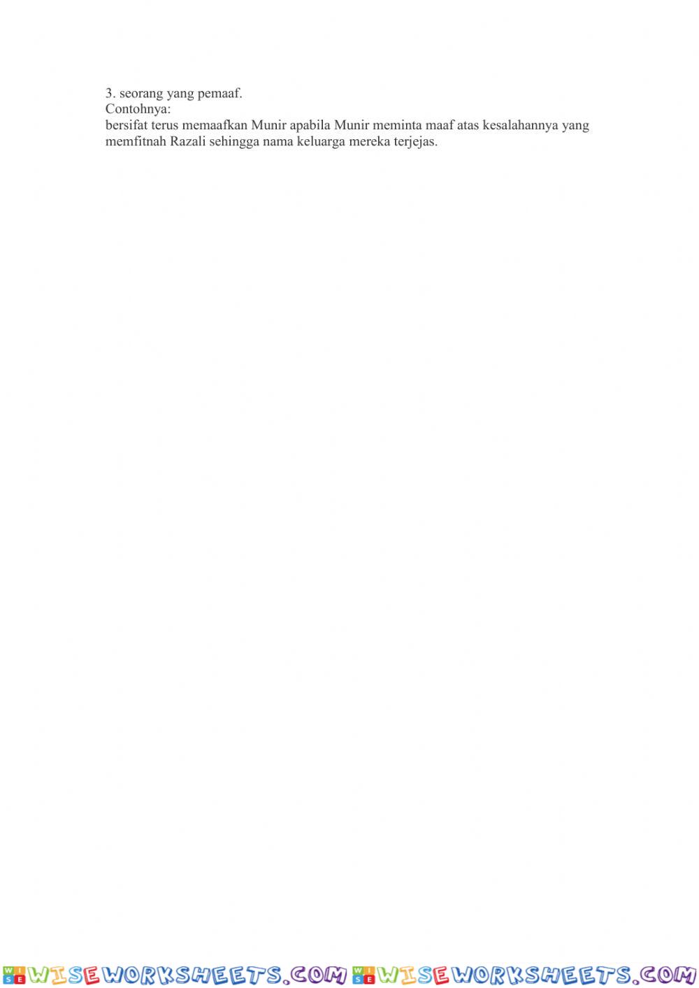 worksheet