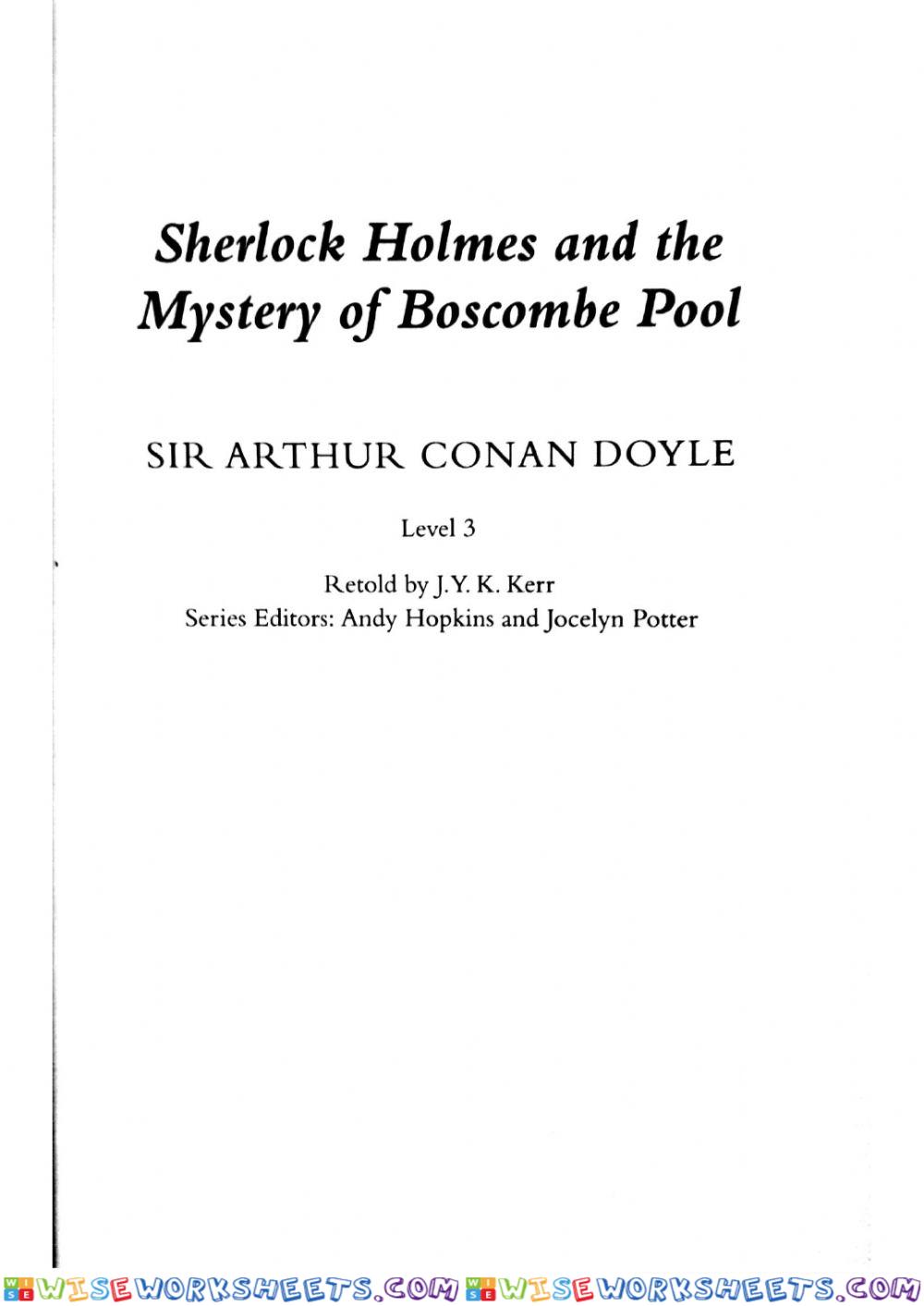 Sherlock Holmes book