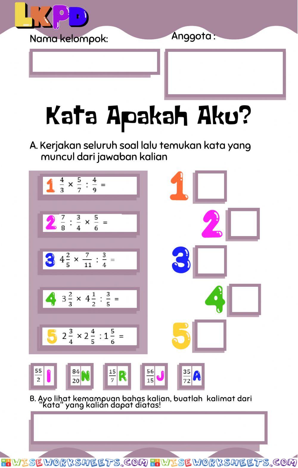 worksheet
