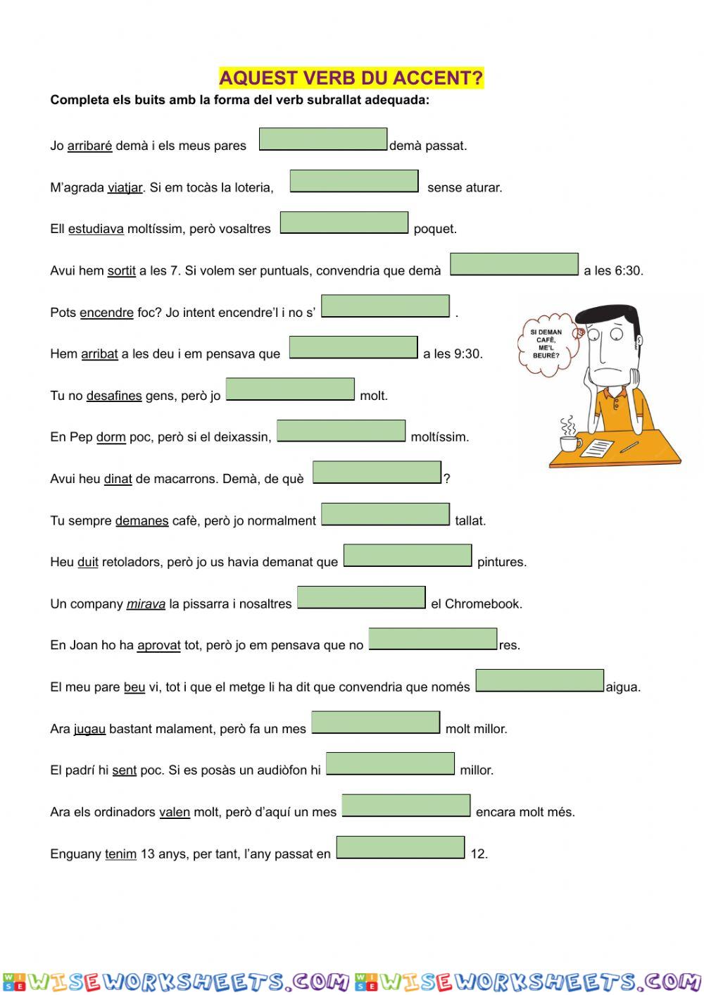 Accent en els verbs