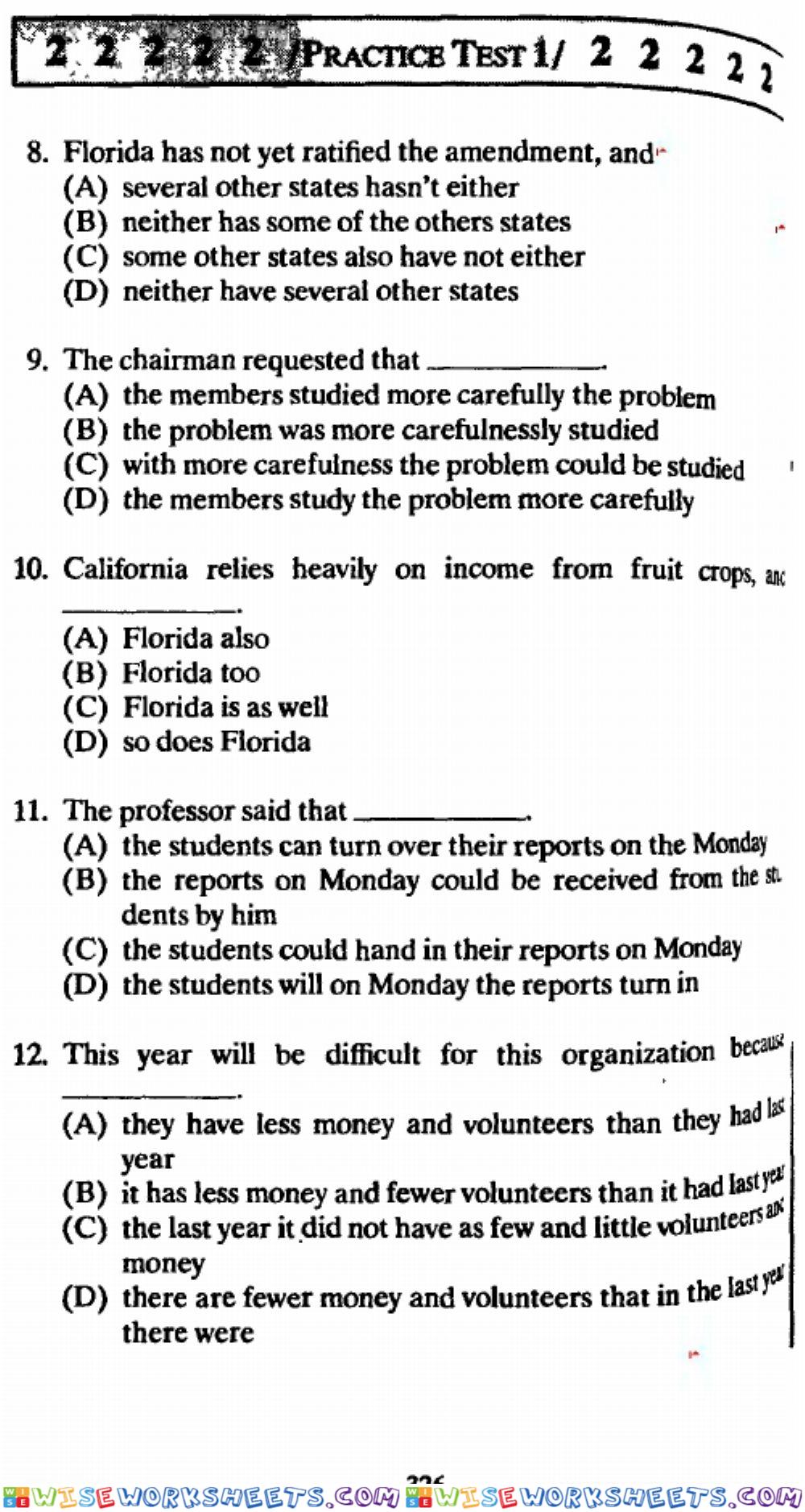 worksheet