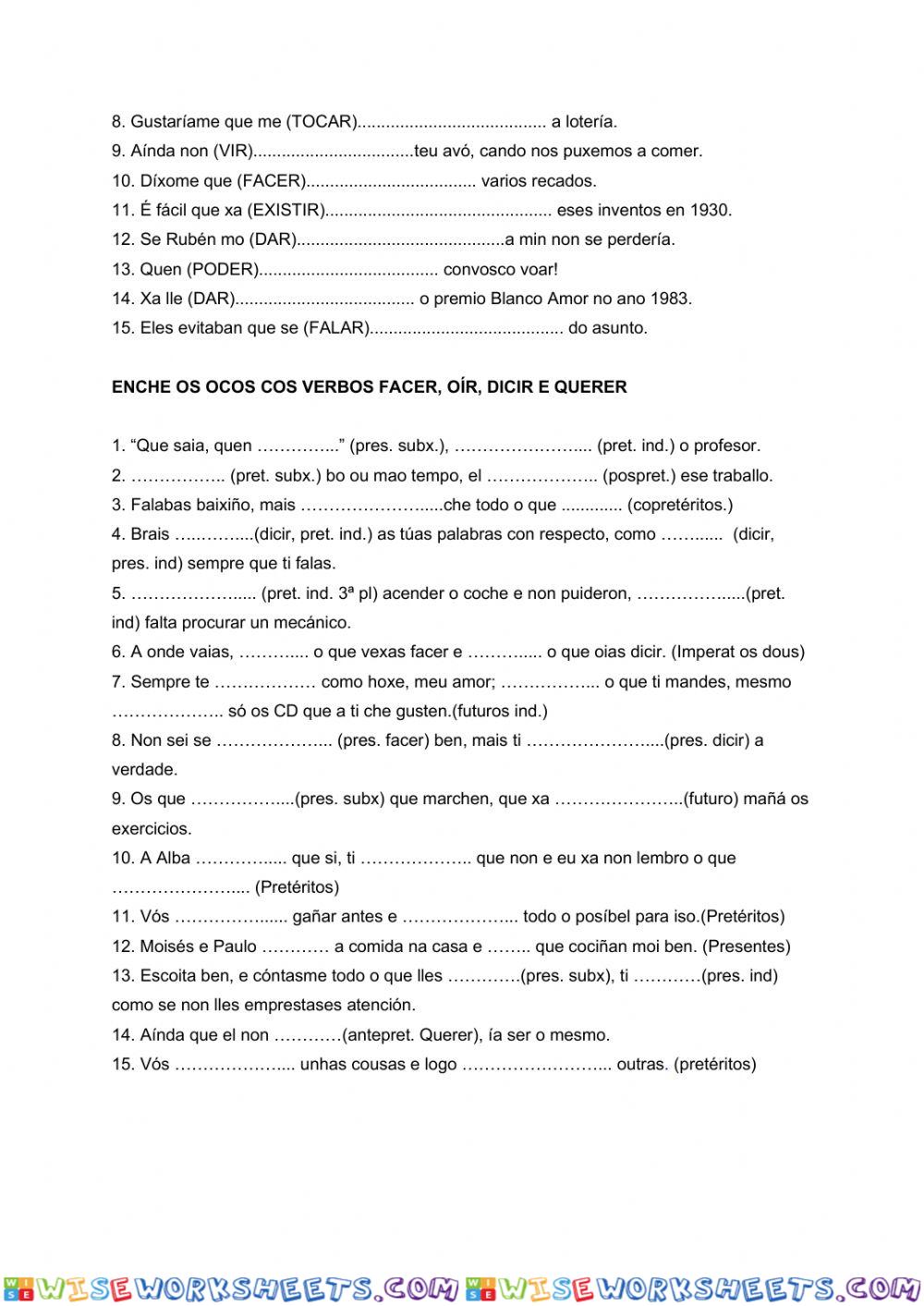 worksheet