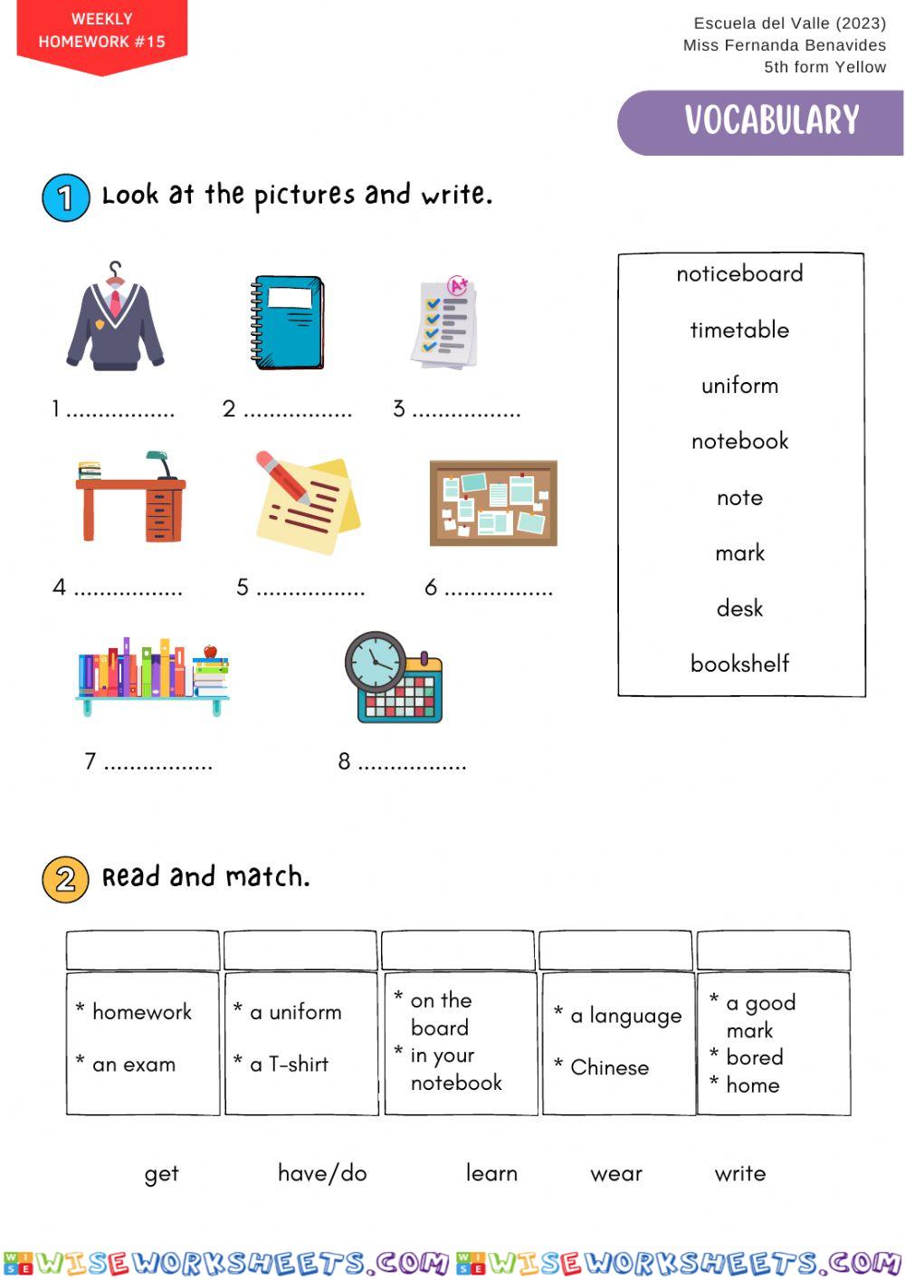 Weekly Homework 15