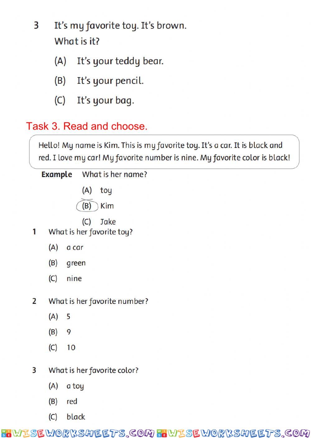 worksheet