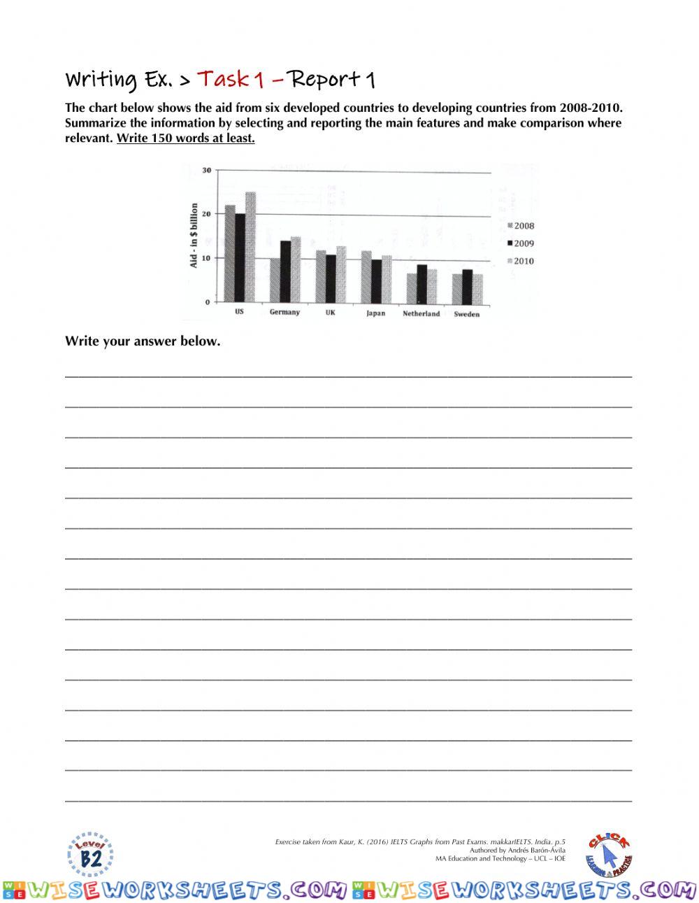 IELTS Ex. - Task 1 - Report 1 (Practice)