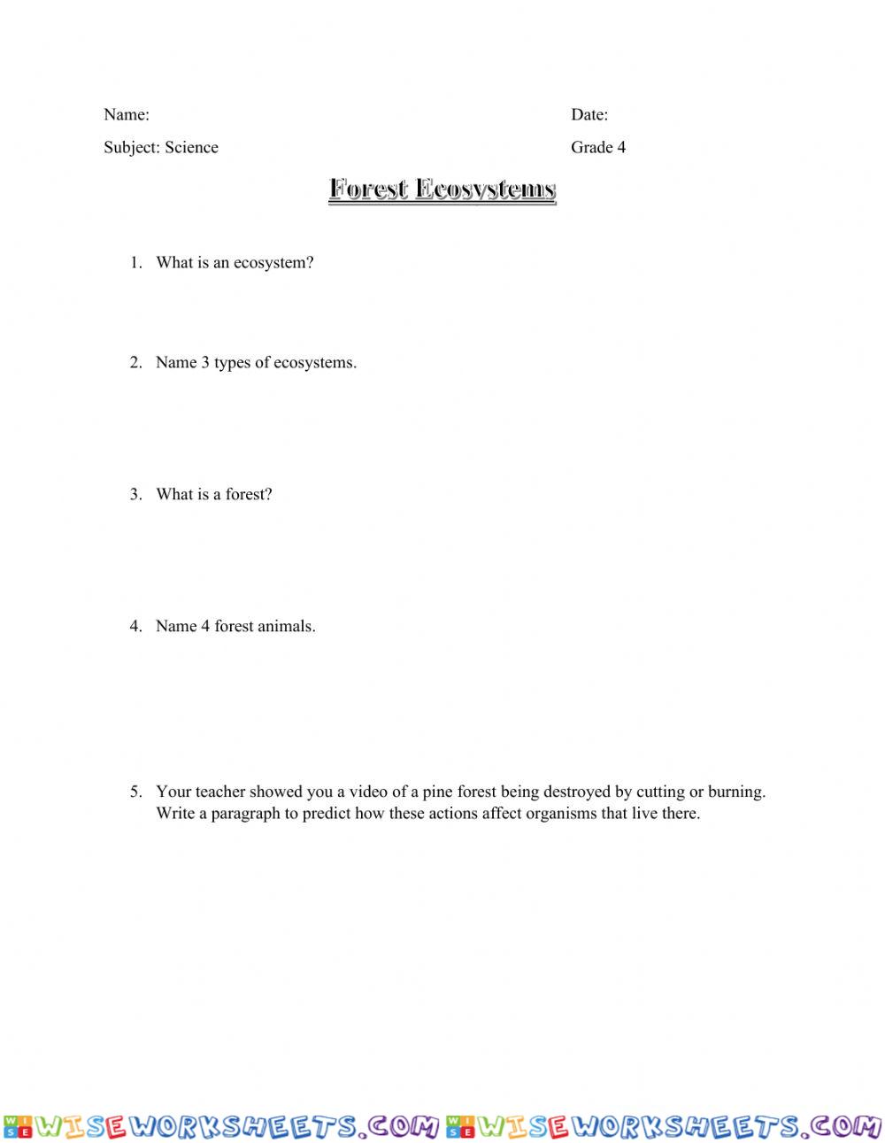 Forest Ecosystems
