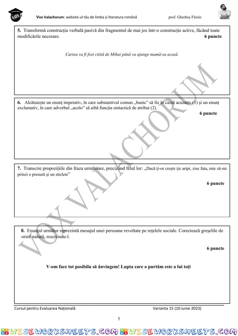 worksheet