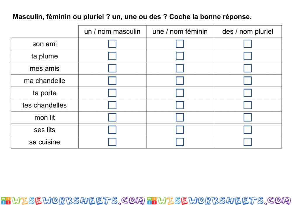 worksheet