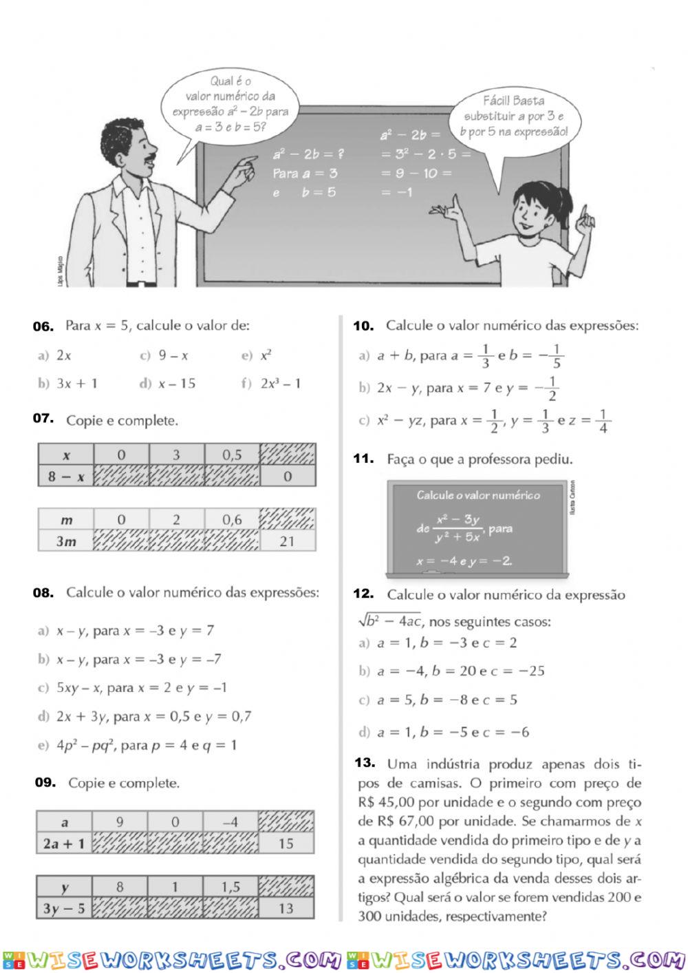 worksheet