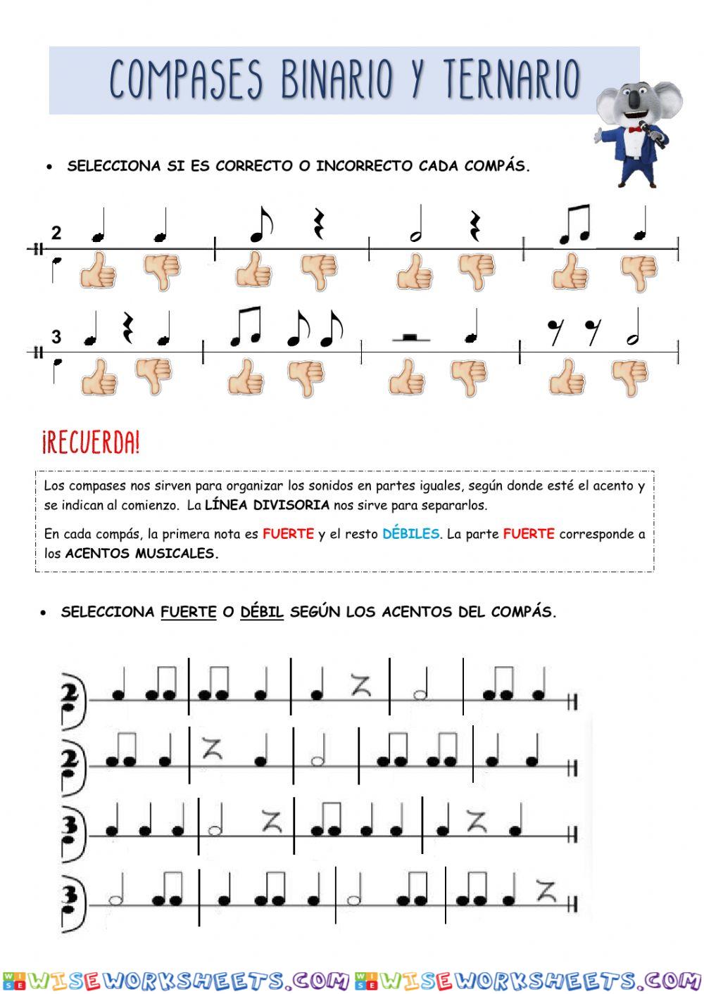 Compases binario y ternario