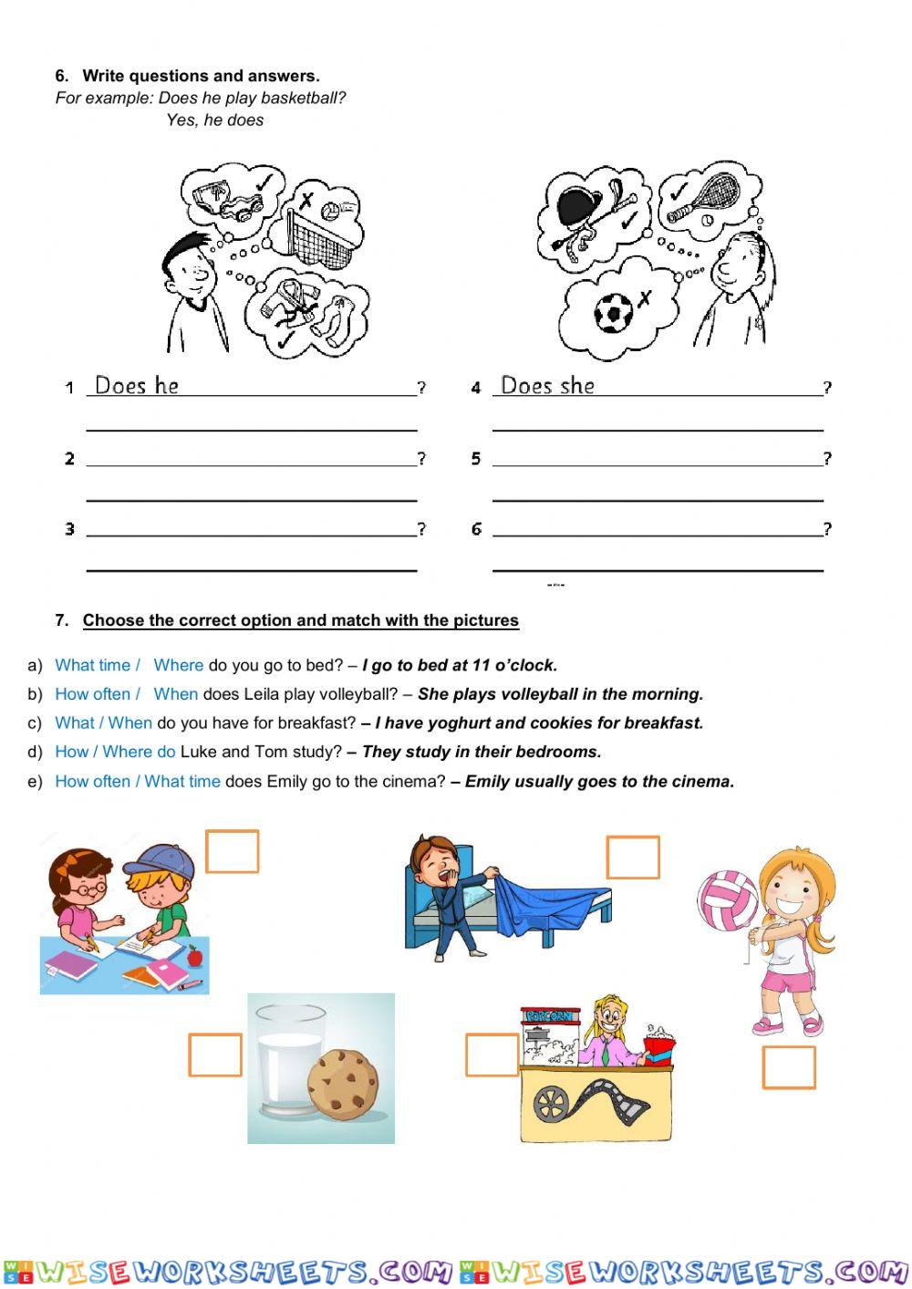 worksheet