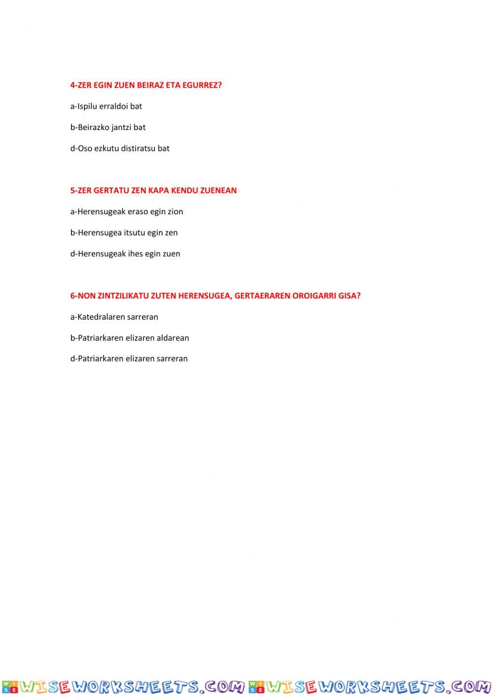 worksheet