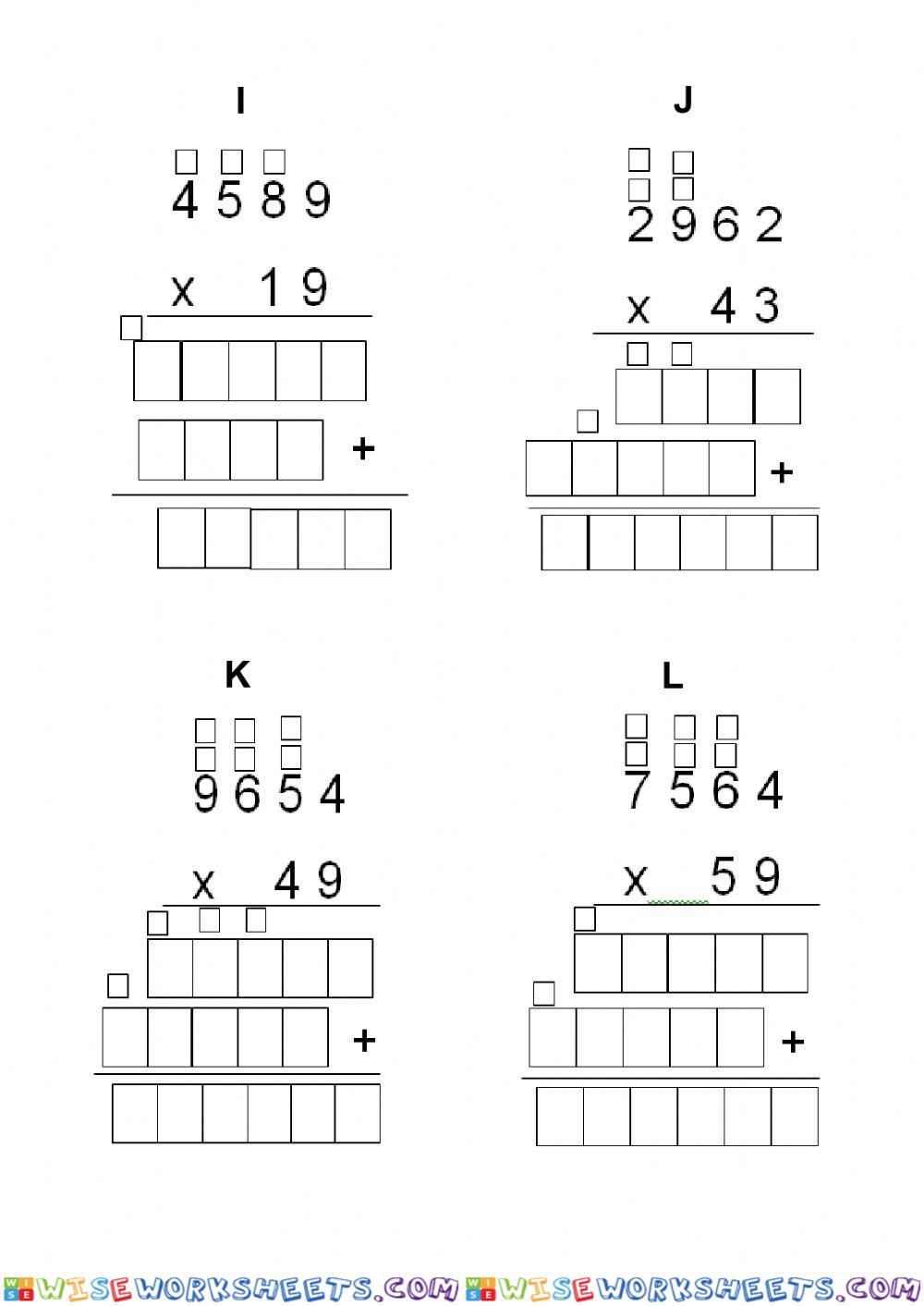 Multiplicação com 2 multiplicadores