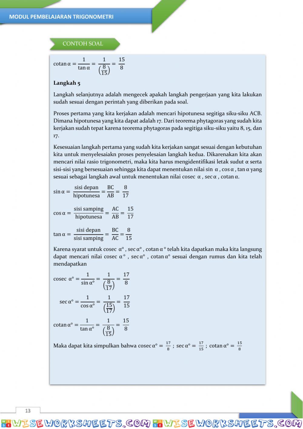 worksheet