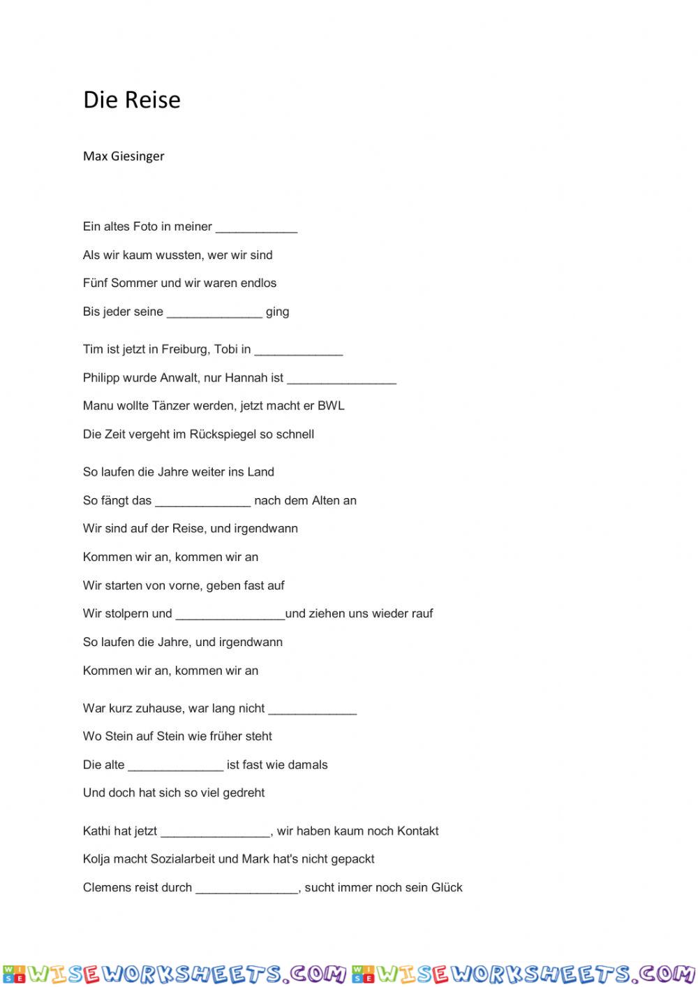 worksheet