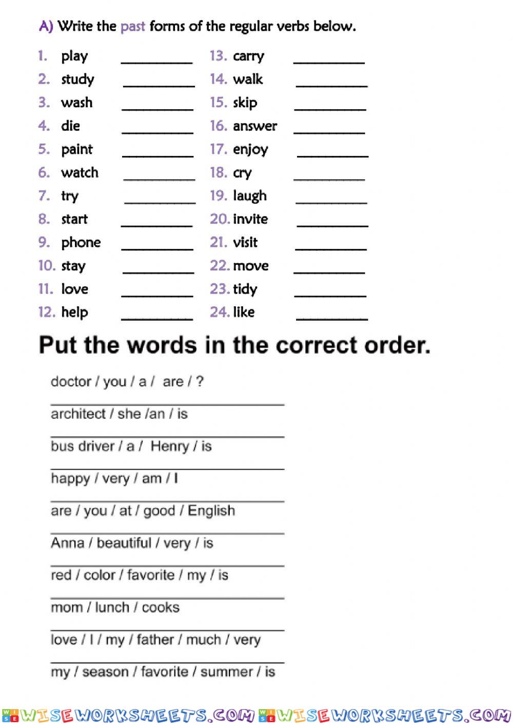 worksheet