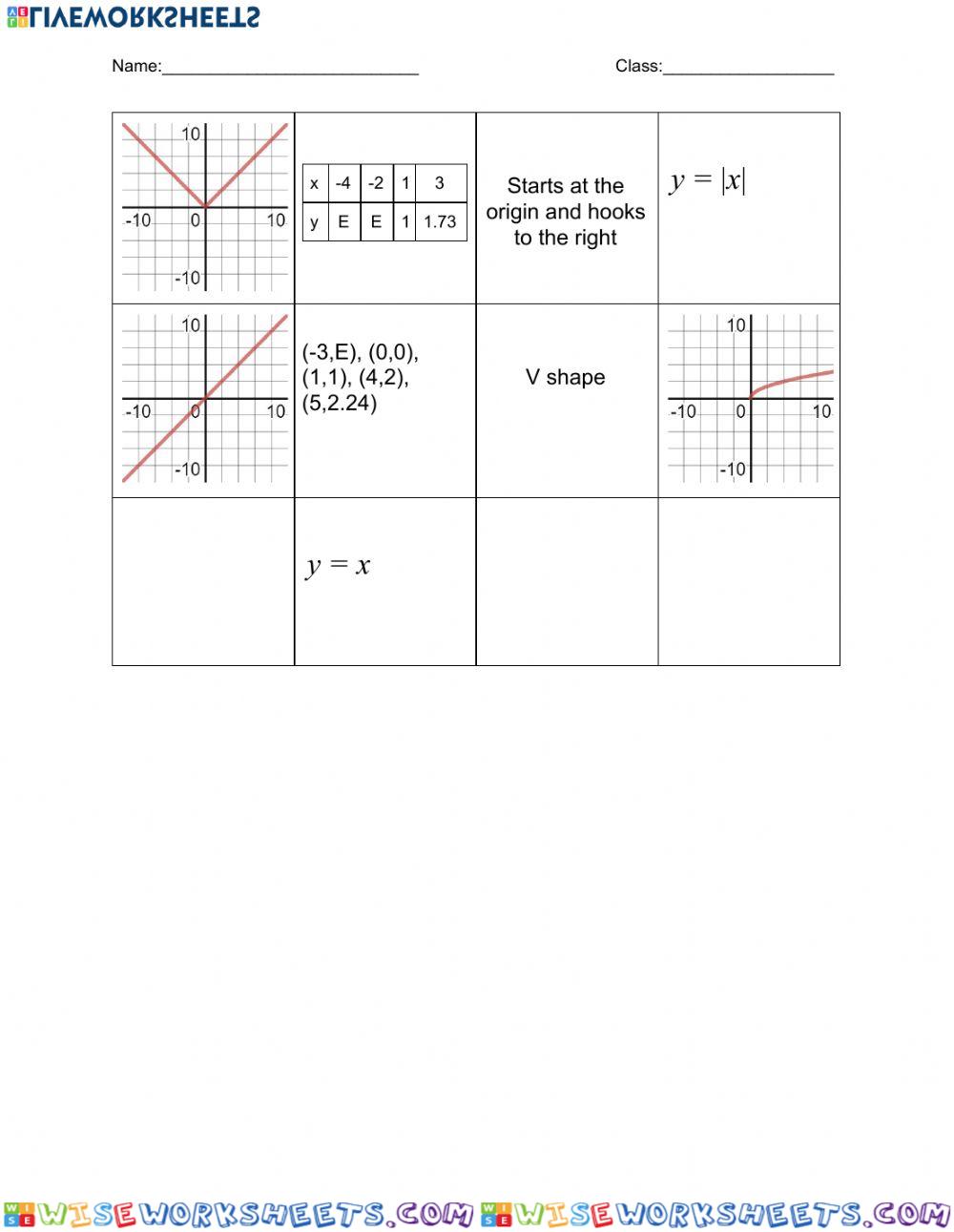 worksheet