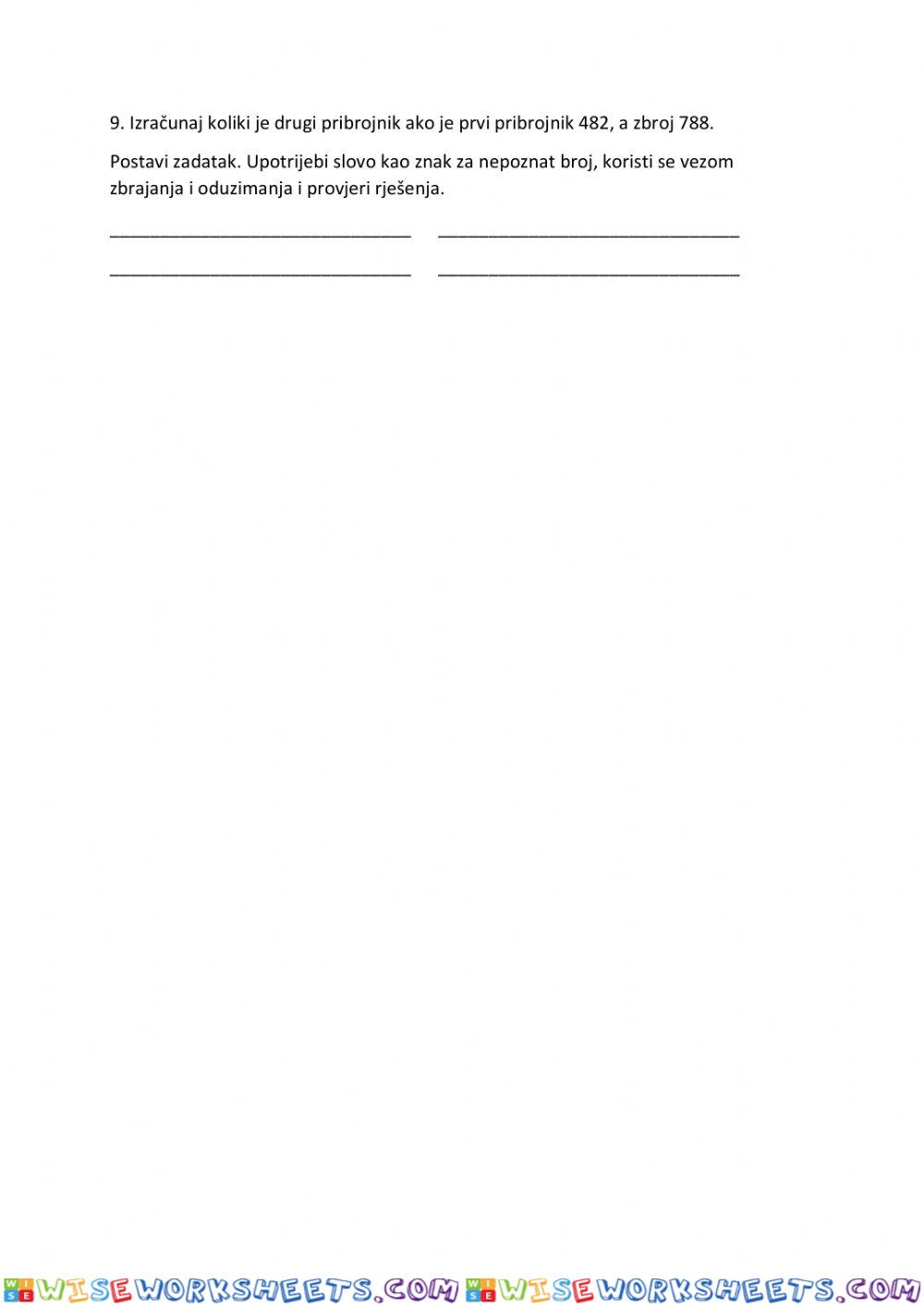 worksheet