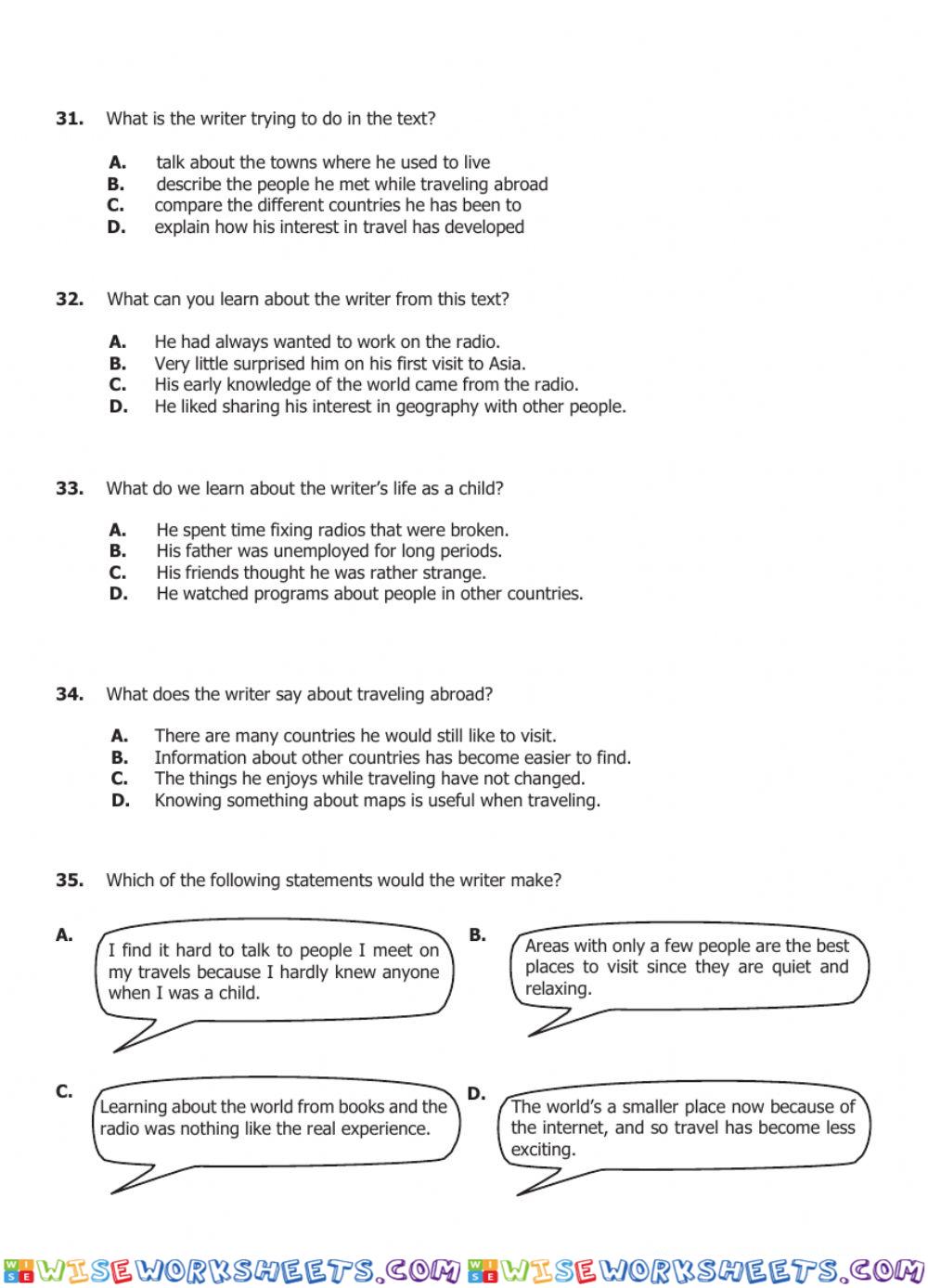 worksheet