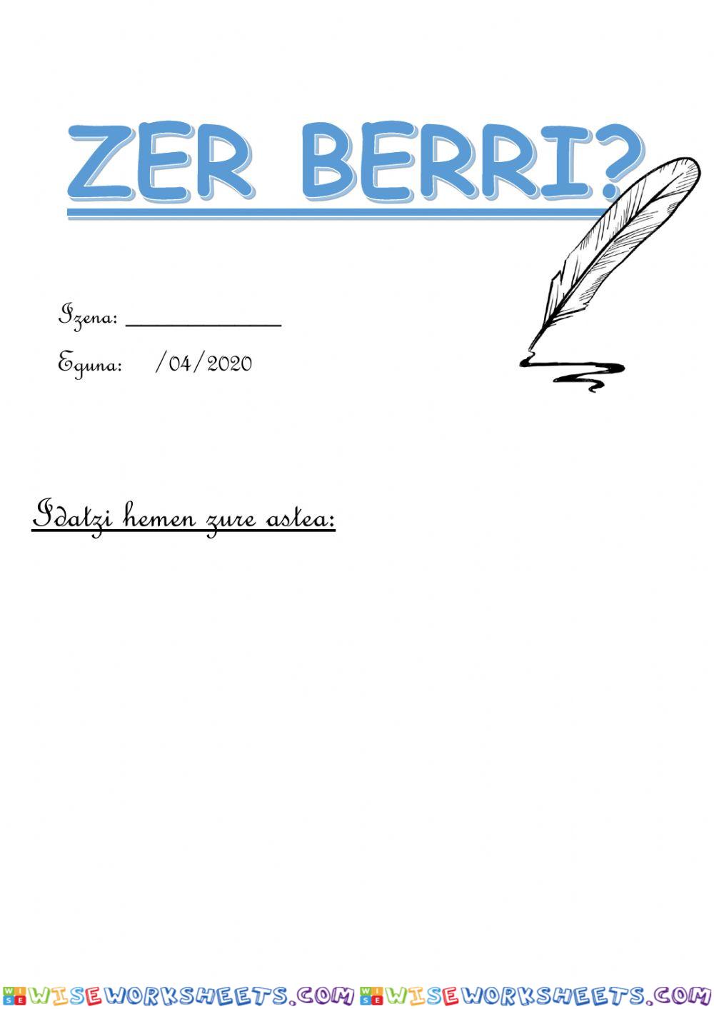 Zer berri